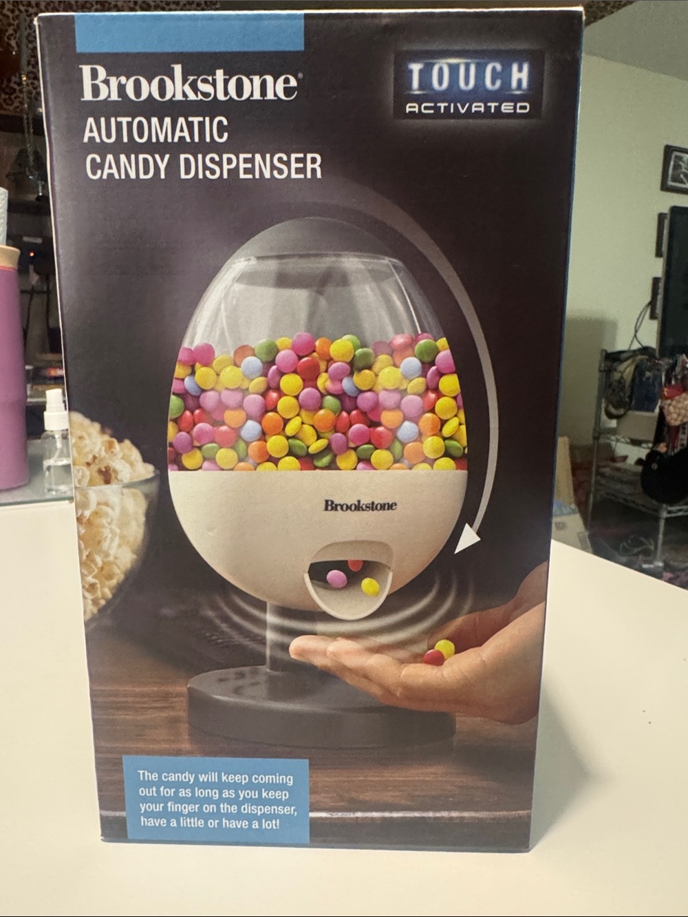 Brookstone White Touch-Activated Candy Dispenser